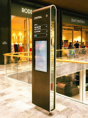 چین کیوسک صفحه لمسی طبقه ایستاده چند طبقه، مرکز خرید Kiosk RoHS Certified تامین کننده