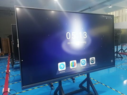 چین صفحه نمایش لمسی مادون قرمز تلویزیون هوشمند صفحه لمسی کیوسک صفحه نمایش 65 اینچ 98 اینچ تامین کننده
