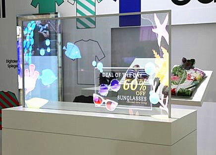 چین Maystar MS1 نمایشگر OLED شفاف برای مراکز خرید مقیاس بزرگ تامین کننده